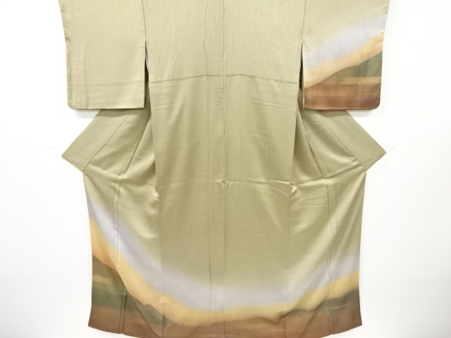 JAPANESE KIMONO / HOMONGI / DISTANT MOUNTAINS